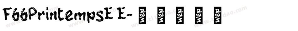 F66PrintempsE E字体转换